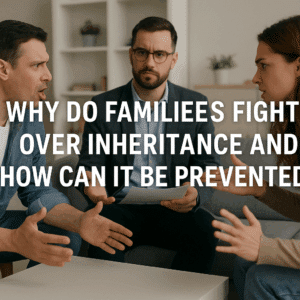 a family arguing