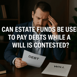 aCan Estate Funds Be Used to Pay Debts While a Will Is Contested?