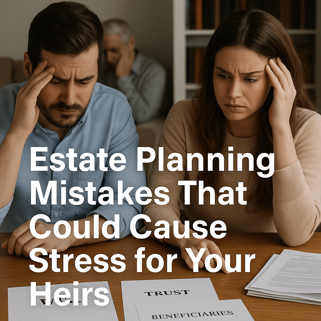 Estate Planning Mistakes That Could Cause Stress for Your Heirs.