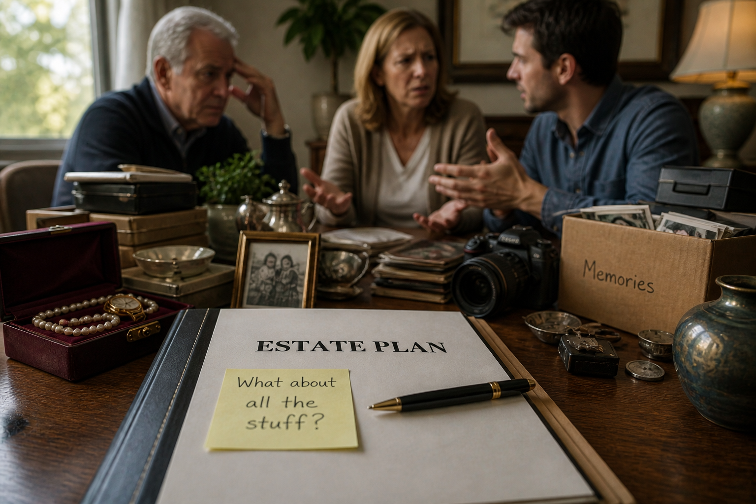 Estate plan discussions and family tension