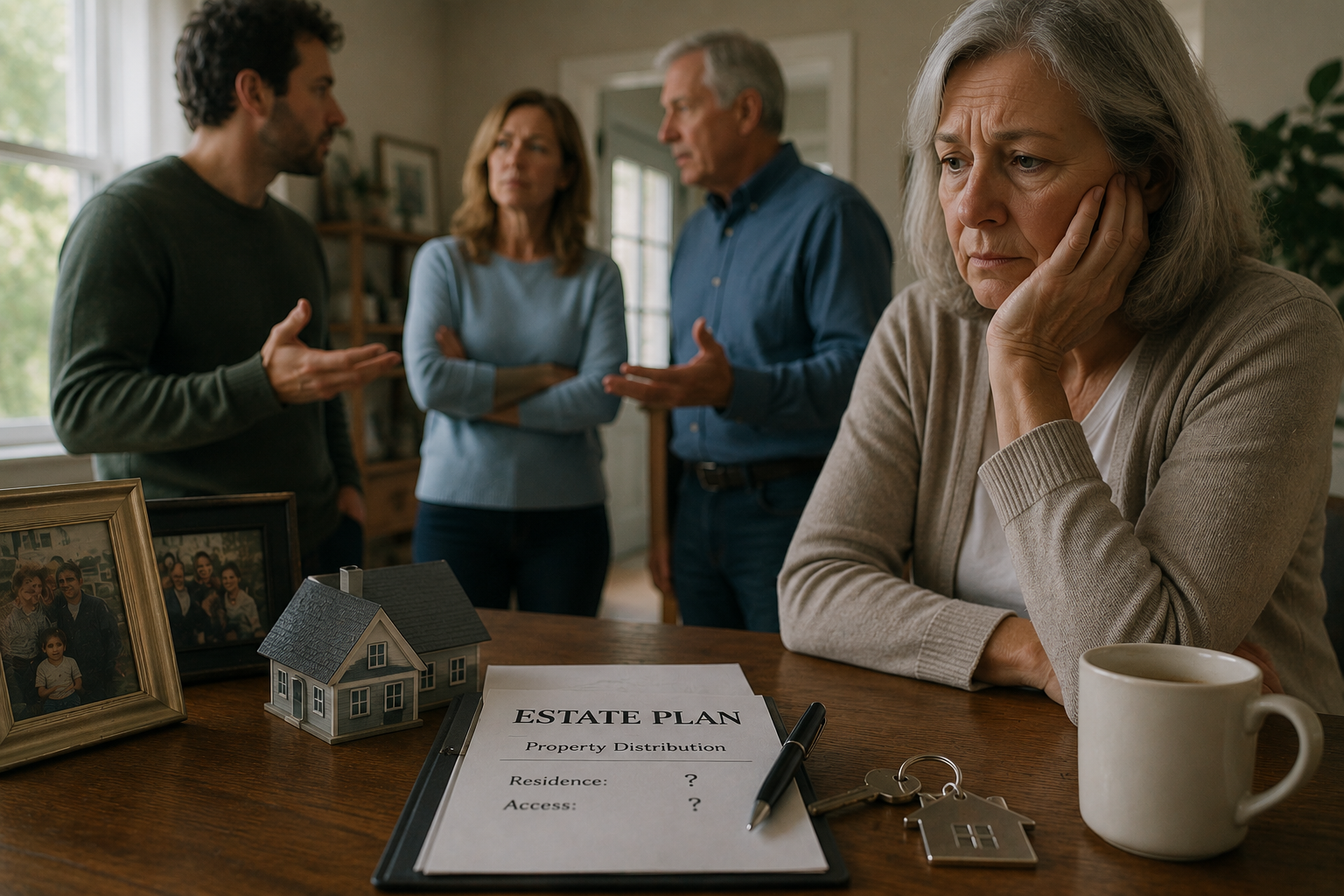 Family tension over estate matters