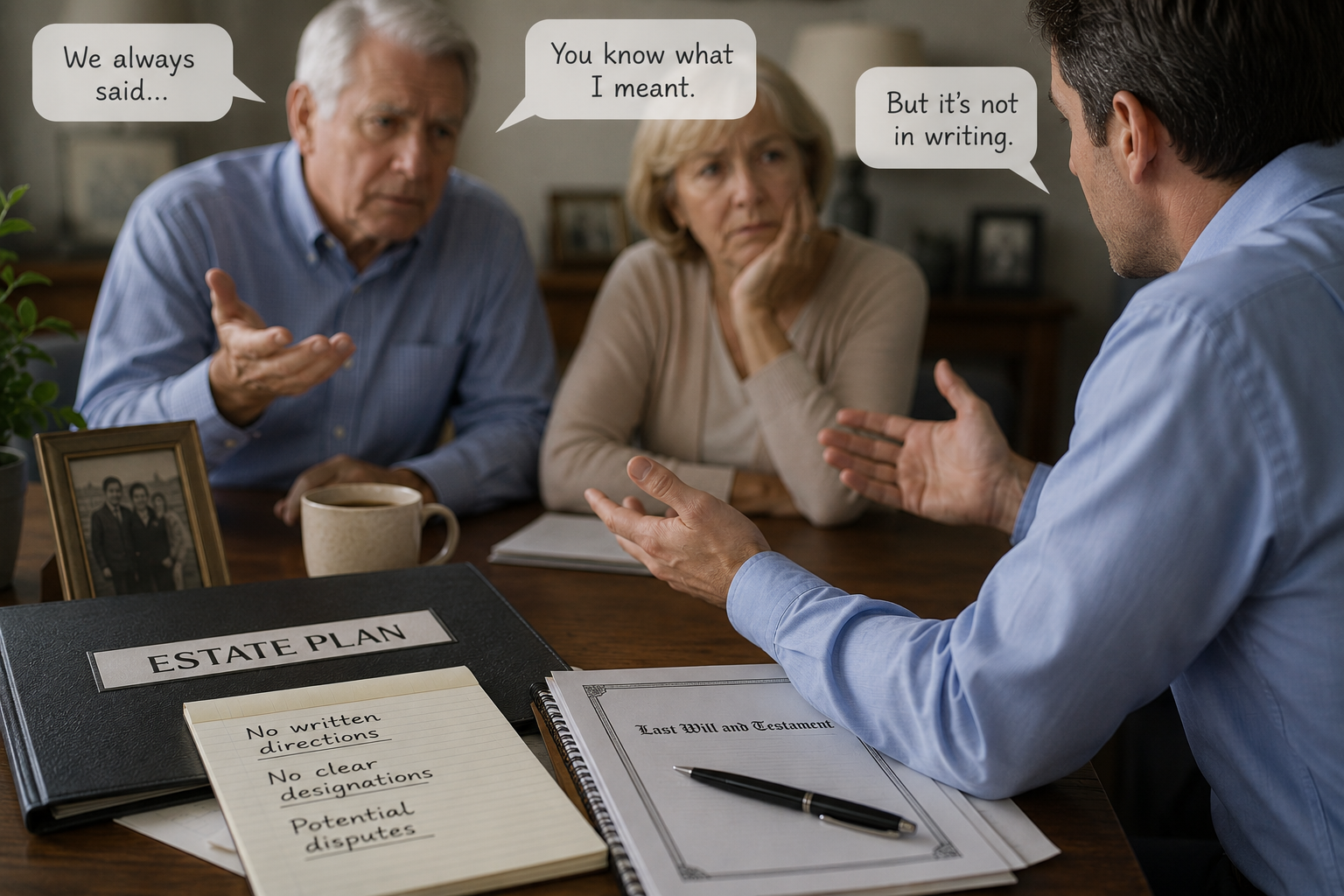 What Happens When Estate Plans Rely Too Much on Verbal Understandings