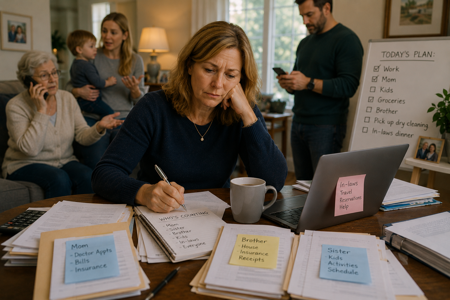 Juggling family tasks and responsibilities
